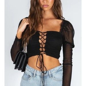 Princess Polly Nola Rain Top NWT